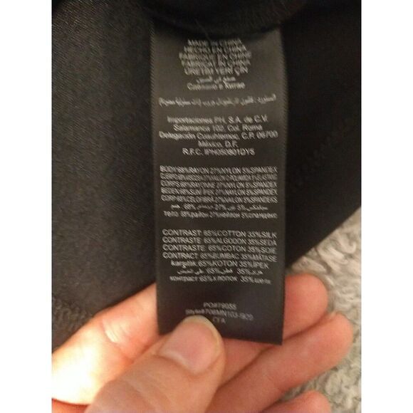 Bebe Vintage Lace Dress Sm Black Y2K Cottage Core Ruffled Feminine - Picture 10 of 11